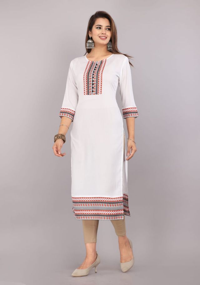 Women's Designer Printed Kurti | Elegant Ethnic Wear | Soft & Comfortable Daily Wear