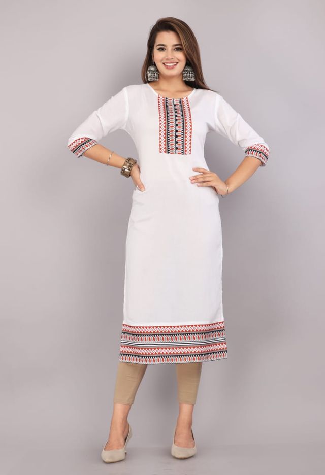 Women's Designer Printed Kurti | Elegant Ethnic Wear | Soft & Comfortable Daily Wear